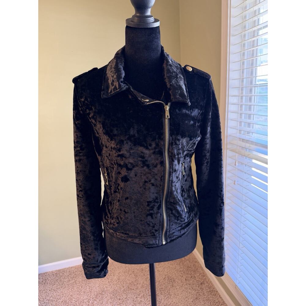Urban Retro Velvet Jacket black Medium